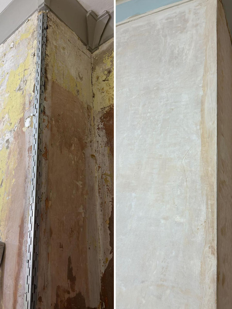 stretford covering artex